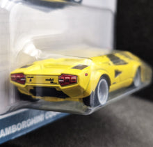 Load image into Gallery viewer, Hot Wheels 2023 Lamborghini Countach LP5000 QV Yellow Hot Wheels Spettacolare Car Culture 3/5 New
