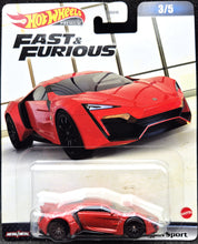 Load image into Gallery viewer, Hot Wheels 2023 W Motors Lykan HyperSport Red Fast &amp; Furious Premium 3/5 Mix 2 New
