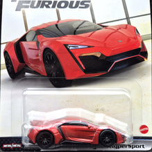 Load image into Gallery viewer, Hot Wheels 2023 W Motors Lykan HyperSport Red Fast &amp; Furious Premium 3/5 Mix 2 New
