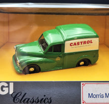 Load image into Gallery viewer, Corgi Morris Minor Van Castrol Oil Green # C957/4 1986 Corgi Classics 1:43 Die Cast Model
