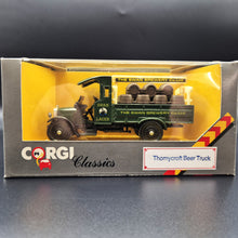Load image into Gallery viewer, Corgi 1930 Thornycroft Beer Truck Swan Lager Green C867/3 1986 Corgi Classics 1:43 Die Cast Model
