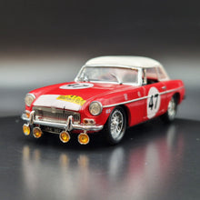 Load image into Gallery viewer, Universal Hobbies Eagle&#39;s Race 1966 M.G.B Marathon de la Route #47 Red 1092 1:43 Die Cast Model

