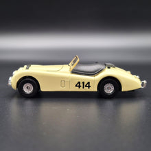 Load image into Gallery viewer, Corgi 1952 Jaguar XK120 2 Door Roadster/Rally Car Cream #804 Corgi Cars of the 50&#39;s 1:36 Die Cast Model
