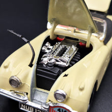 Load image into Gallery viewer, Corgi 1952 Jaguar XK120 2 Door Roadster/Rally Car Cream #804 Corgi Cars of the 50&#39;s 1:36 Die Cast Model

