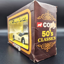 Load image into Gallery viewer, Corgi 1952 Jaguar XK120 2 Door Roadster/Rally Car Cream #804 Corgi Cars of the 50&#39;s 1:36 Die Cast Model
