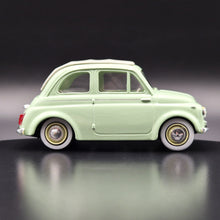 Load image into Gallery viewer, Vitesse 1957 Fiat 500 with Vespa Scooter Pale Green #008 1:43 Die Cast Model
