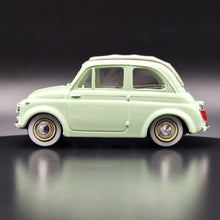 Load image into Gallery viewer, Vitesse 1957 Fiat 500 with Vespa Scooter Pale Green #008 1:43 Die Cast Model
