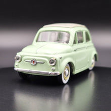 Load image into Gallery viewer, Vitesse 1957 Fiat 500 with Vespa Scooter Pale Green #008 1:43 Die Cast Model

