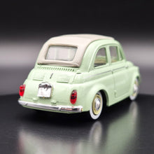 Load image into Gallery viewer, Vitesse 1957 Fiat 500 with Vespa Scooter Pale Green #008 1:43 Die Cast Model

