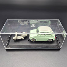Load image into Gallery viewer, Vitesse 1957 Fiat 500 with Vespa Scooter Pale Green #008 1:43 Die Cast Model

