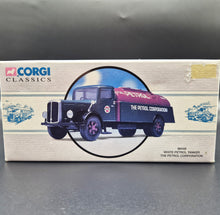 Load image into Gallery viewer, Corgi 1934 White Petrol Tanker - The Petrol Corporation Green #98449 Corgi Classics 1:50 Die Cast Model
