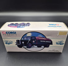 Load image into Gallery viewer, Corgi 1934 White Petrol Tanker - The Petrol Corporation Green #98449 Corgi Classics 1:50 Die Cast Model

