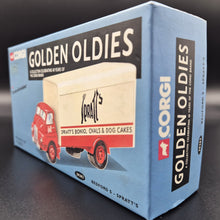Load image into Gallery viewer, Corgi 1959 Bedford S Box Truck - Spratt&#39;s Red #30303 Corgi Golden Oldies 1:50 Die Cast Model
