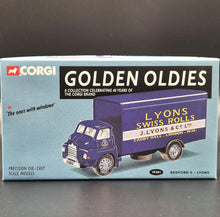Load image into Gallery viewer, Corgi 1959 Bedford S Box Truck - Lyons Blue #19301 Corgi Golden Oldies 1:50 Die Cast Model
