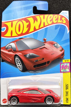 Load image into Gallery viewer, Hot Wheels 2024 McLaren F1 Red #243 HW: The &#39;90s 9/10 New Long Card
