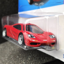 Load image into Gallery viewer, Hot Wheels 2024 McLaren F1 Red #243 HW: The &#39;90s 9/10 New Long Card
