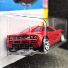 Load image into Gallery viewer, Hot Wheels 2024 McLaren F1 Red #243 HW: The &#39;90s 9/10 New Long Card
