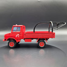 Load image into Gallery viewer, Solido 1985 Mercedes-Benz Unimog Fire Dept Tow Truck Red #2134 Toner Gam I 1:50 Die Cast Model
