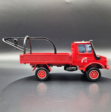 Load image into Gallery viewer, Solido 1985 Mercedes-Benz Unimog Fire Dept Tow Truck Red #2134 Toner Gam I 1:50 Die Cast Model
