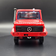 Load image into Gallery viewer, Solido 1985 Mercedes-Benz Unimog Fire Dept Tow Truck Red #2134 Toner Gam I 1:50 Die Cast Model
