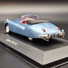 Load image into Gallery viewer, Atlas Collections 1957 Jaguar XK120 2 Door Roadster Light Blue #4641 103 1:43 Die Cast Model
