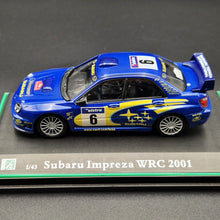 Load image into Gallery viewer, Cararama 2001 Subaru Impreza WRC Rally Car Blue #143 1:43 Die Cast Model
