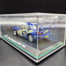 Load image into Gallery viewer, Cararama 2001 Subaru Impreza WRC Rally Car Blue #143 1:43 Die Cast Model

