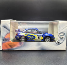 Load image into Gallery viewer, Cararama 2001 Subaru Impreza WRC Rally Car Blue #143 1:43 Die Cast Model
