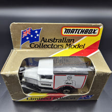 Load image into Gallery viewer, Matchbox 1987 Ford Model A Van &quot;Bonds&quot; White Series 1-75 MB38 Limited Edition - Boxed Unopened
