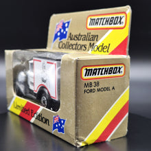 Load image into Gallery viewer, Matchbox 1987 Ford Model A Van &quot;Bonds&quot; White Series 1-75 MB38 Limited Edition - Boxed Unopened
