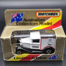 Load image into Gallery viewer, Matchbox 1987 Ford Model A Van &quot;Bonds&quot; White Series 1-75 MB38 Limited Edition - Boxed Unopened
