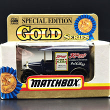 Load image into Gallery viewer, Matchbox 1996 1921 Ford Model T - Kellogg&#39;s Corn Flakes Blue #44 Gold Series Special Edition
