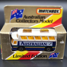 Load image into Gallery viewer, Matchbox 1987 Airport Coach Australian White MB-65 Limted Edition - Unopened Box
