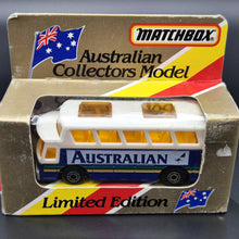 Load image into Gallery viewer, Matchbox 1987 Airport Coach Australian White MB-65 Limted Edition - Unopened Box
