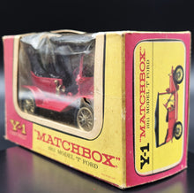 Load image into Gallery viewer, Matchbox 1911 Ford Model T Dark Red Models Of Yesteryear 1968 Y1-2
