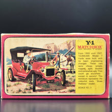 Load image into Gallery viewer, Matchbox 1911 Ford Model T Dark Red Models Of Yesteryear 1968 Y1-2
