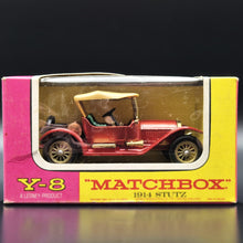 Load image into Gallery viewer, Matchbox 1914 Stutz Red Models Of Yesteryear 1969 Y8-3
