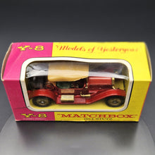 Load image into Gallery viewer, Matchbox 1914 Stutz Red Models Of Yesteryear 1969 Y8-3
