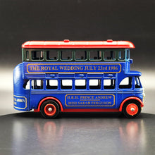 Load image into Gallery viewer, Lledo Days Gone 1932 AEC Regent Double Decker Bus Blue DG015 - The Royal Wedding 23rd July 1986
