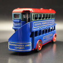 Load image into Gallery viewer, Lledo Days Gone 1932 AEC Regent Double Decker Bus Blue DG015 - The Royal Wedding 23rd July 1986
