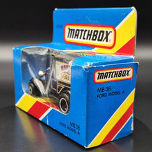 Load image into Gallery viewer, Matchbox 1986 Ford Model A Van Matchbox Speed Shop Dark Blue Series 1-75 MB38 Boxed Unopened
