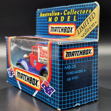 Load image into Gallery viewer, Matchbox 1989 Ford Model A Van Tandy Electronics Red Series 1-75 MB38 Limited Edition - Boxed Unopened
