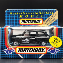 Load image into Gallery viewer, Matchbox 1988 London Taxi - Carbodies FX4 Black Australian Collectors Model Limited Edition - Boxed Unopened
