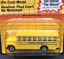Load image into Gallery viewer, Matchbox 1985 School Bus Yellow Series 1-75 MB47 Long Card
