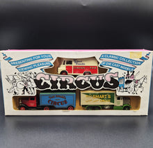 Load image into Gallery viewer, Lledo Days Gone Circus 3 Piece Collection Set #CR 1003 - Fossetts, Arnold&#39;s &amp; Smart&#39;s Circus
