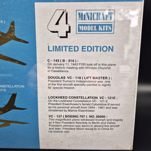 Load image into Gallery viewer, Minicraft United States Of America - Aircraft Of The Presidency 4 x Model Aircraft 1:144 Scale Plastic Model Kit
