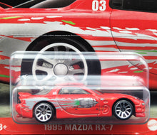 Load image into Gallery viewer, Hot Wheels 2024 1995 Mazda RX-7 Red Fast &amp; Furious - Dominic Toretto Series 1/5 New Long Card
