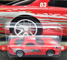 Load image into Gallery viewer, Hot Wheels 2024 1995 Mazda RX-7 Red Fast &amp; Furious - Dominic Toretto Series 1/5 New Long Card
