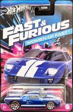 Load image into Gallery viewer, Hot Wheels 2024 Ford GT40 Blue Fast &amp; Furious - Women Of Fast Series 4/5 New Long Card
