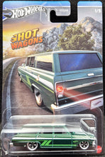 Load image into Gallery viewer, Hot Wheels 2024 &#39;64 Chevy Nova Wagon Dark Green Hot Wagons 1/5 New Long Card
